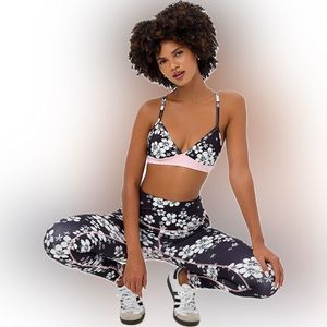 Frankie’s Bikinis Floral High Waist Legging - S - NWT